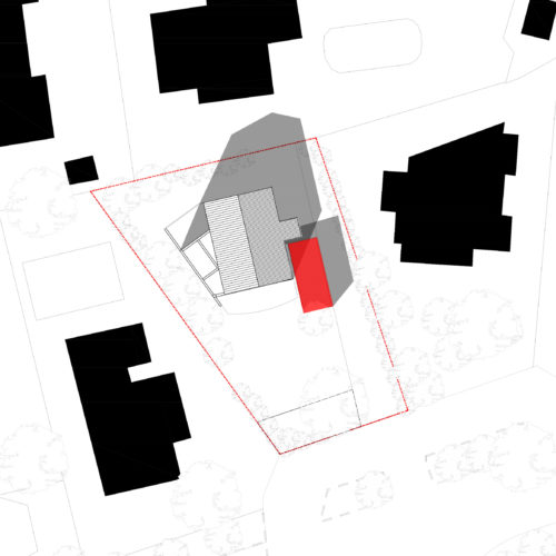 Le2bis-Agence d'architecture toulouse-Extension Maison Ossature bois-Plan masse