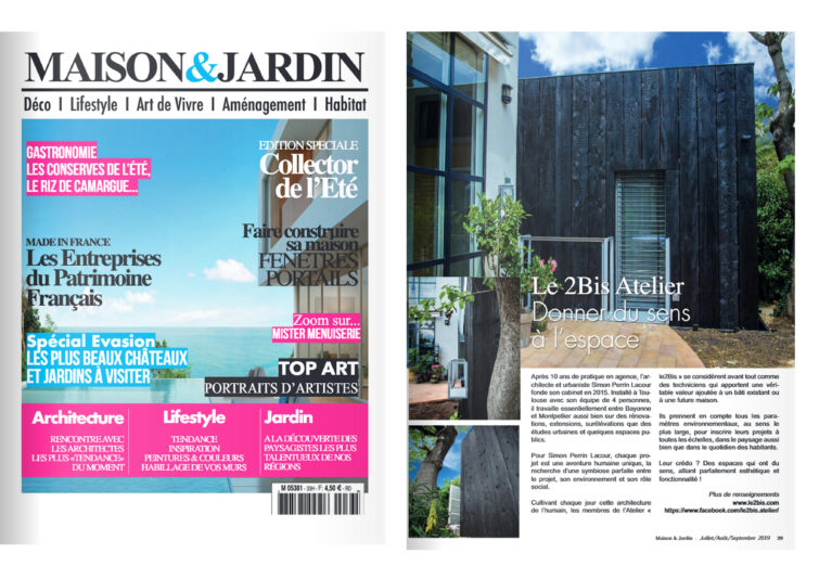 Le2bis-Agence d'architecture toulouse-Maison et Jardin-Publication-Extension Bois Montpellier