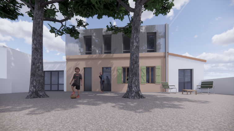 Le2bis-Agence d'architecture Toulouse -Surélévation - Extension-contemporaine-Villa Maison Colomiers