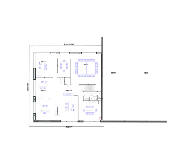 Architecture - Rénovation transformation  local tertiaire – Samat Group
