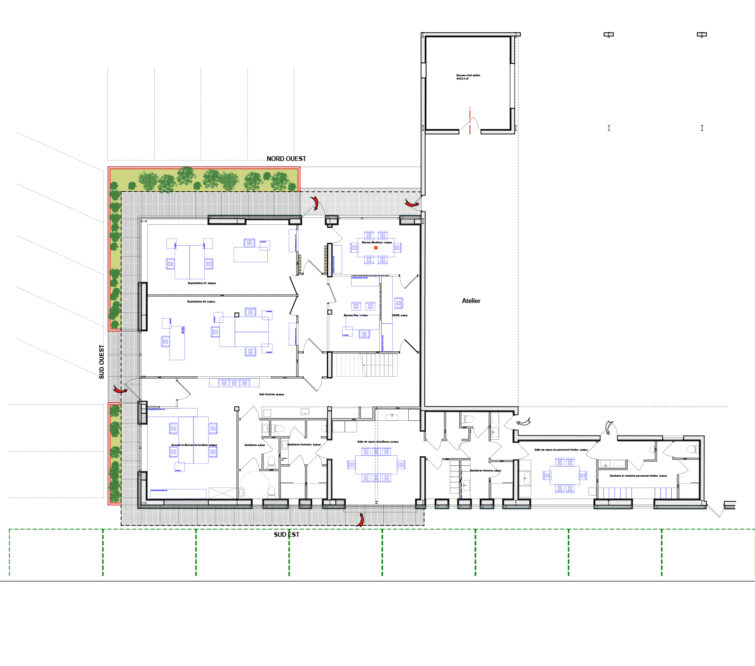 Architecture - Rénovation transformation  local tertiaire – Samat Group
