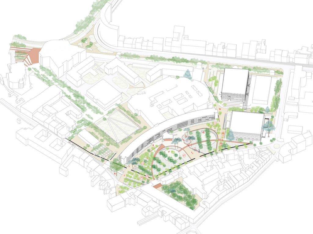 Jardin de l'arsenal -Concours - Le2bis atelier d'architecture toulouse